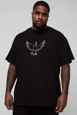 Plus Embroidered Dove T-Shirt