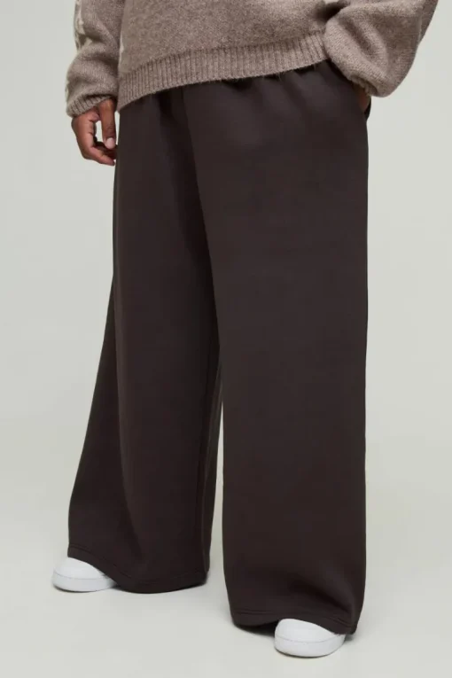 Plus 330GSM Basic Extreme Wide Leg Jogger