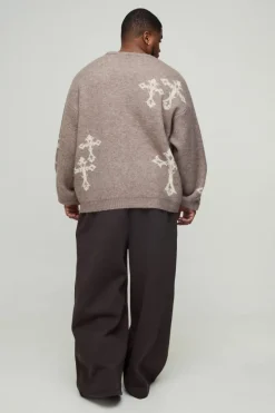 Plus 330GSM Basic Extreme Wide Leg Jogger