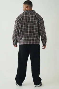 Plus Heavy Weight Boucle Overshirt