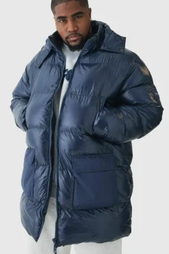 Plus High Shine Mid Length Puffer