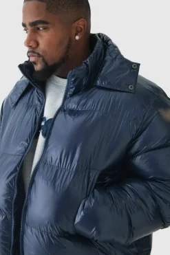 Plus High Shine Mid Length Puffer