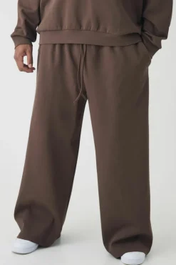 Plus Interlock Smart Wide Leg Trousers