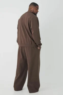 Plus Interlock Smart Wide Leg Trousers
