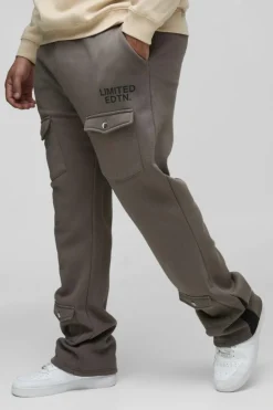 Plus Limited Slim Flare Cargo Gusset Jogger