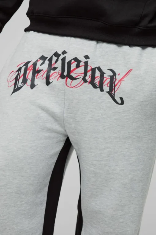 Plus Official Embroidery Relaxed Flare Jogger