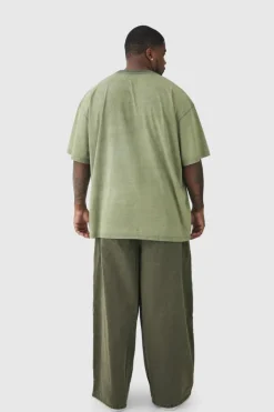 Plus Oversized Acid Wash T-Shirt