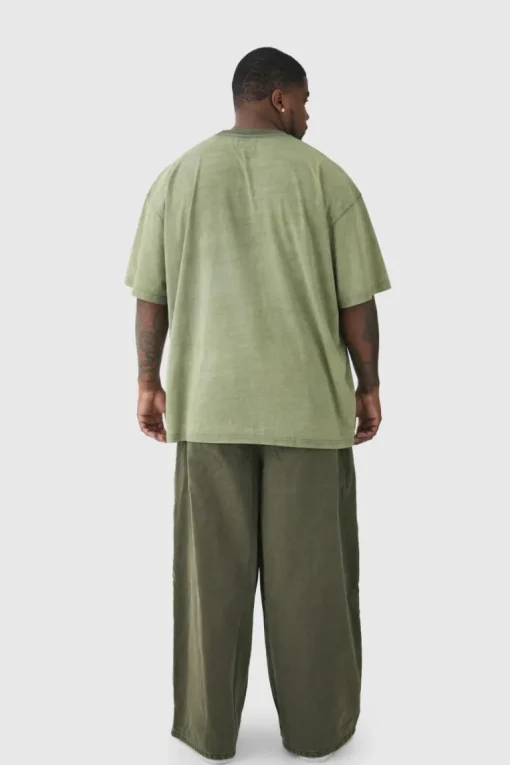 Plus Oversized Acid Wash T-Shirt