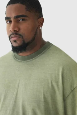 Plus Oversized Acid Wash T-Shirt