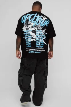 Plus Oversized Boxy Official Tour Large Scale Print T-Shirt