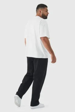 Plus Oversized Extended Neck T-shirt