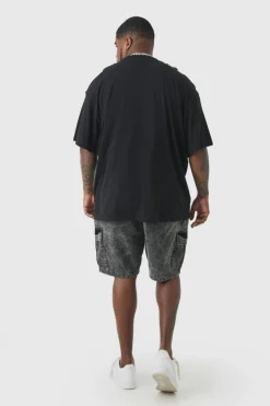 Plus Oversized Floral Mask T-shirt