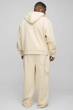 Plus Oversized Heavyweight Carpenter Wide Leg Tracksuit
