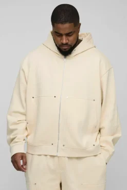 Plus Oversized Heavyweight Carpenter Wide Leg Tracksuit
