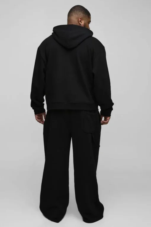 Plus Oversized Heavyweight Carpenter Wide Leg Tracksuit