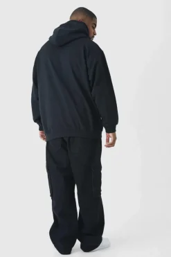 Plus Oversized Nirvana License Print Hoodie