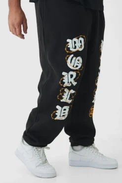 Plus Oversized Puff Print Jogger