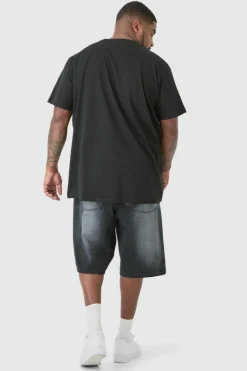 Plus Pokemon Gengar Printed Licensed T-shirt In Black