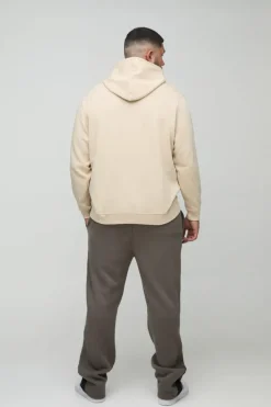 Plus Pour Homme Embroidered Hoodie