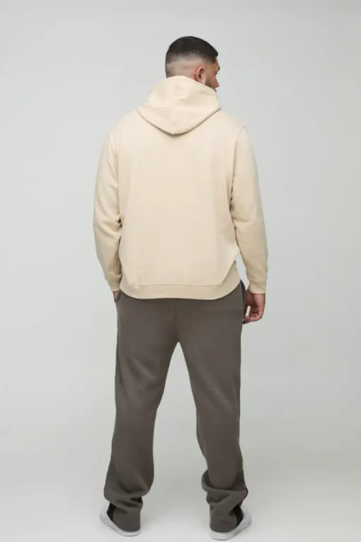 Plus Pour Homme Embroidered Hoodie