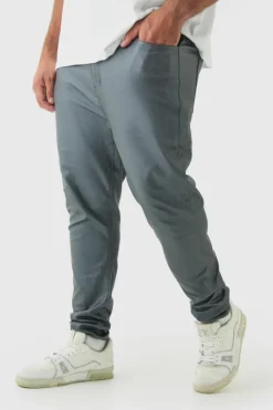 Plus PU Coated Super Skinny Jeans