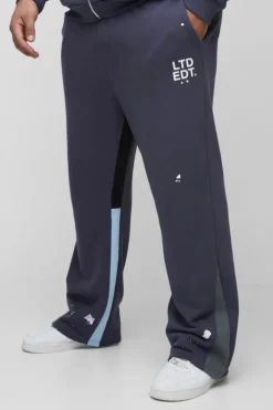 Plus Regular Fit Ltd Edt Paint Splatter Gusset Jogger