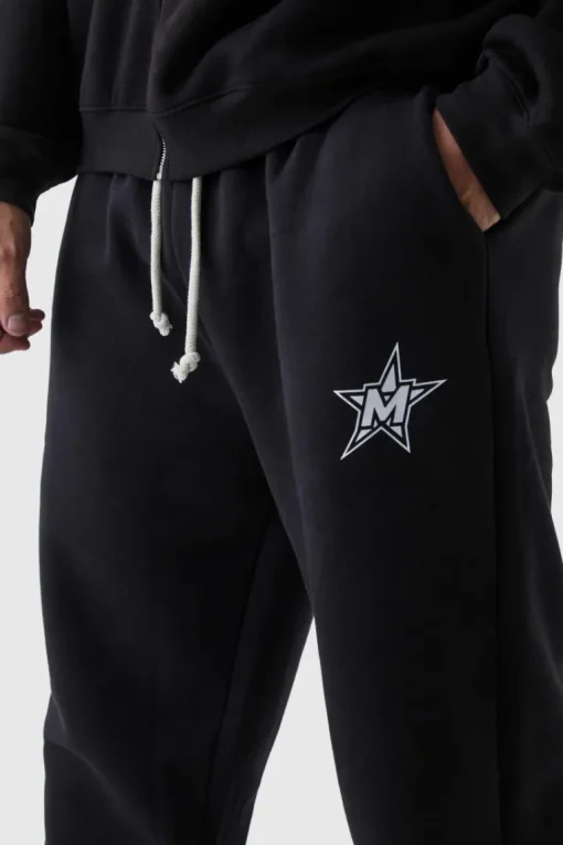 Plus Relaxed M Print Rope Drawcord Jogger