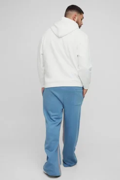Plus Relaxed Man Paint Splatter Flare Jogger
