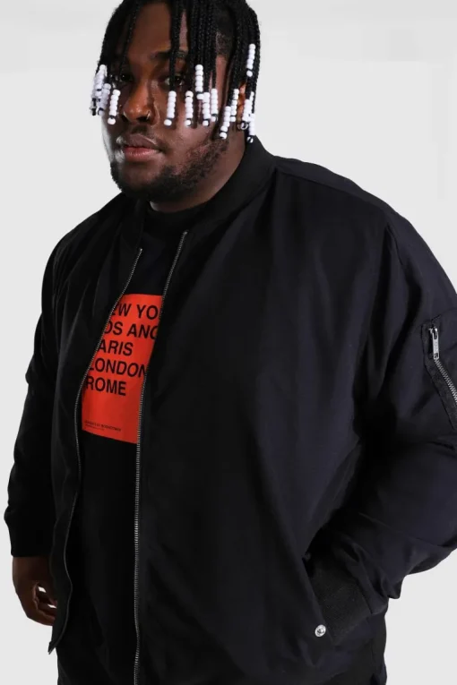 Plus Size Ma1 Bomber Jacket