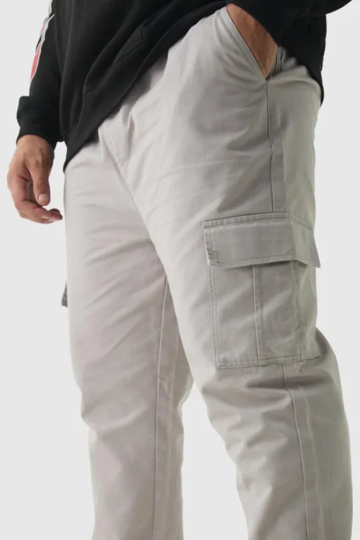 Plus Slim Fit Cargo Trousers