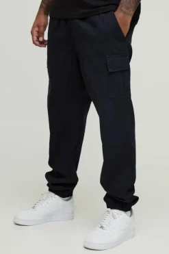 Plus Slim Fit Cuffed Cargo Trousers