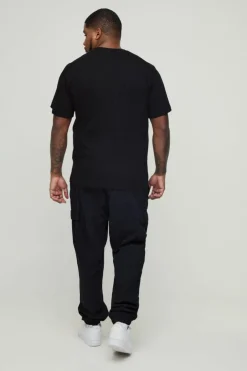Plus Slim Fit Cuffed Cargo Trousers