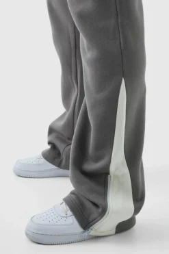 Plus Slim Flared Varsity Gusset Jogger