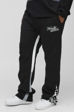 Plus Slim Stacked Flare Star Print Gusset Jogger