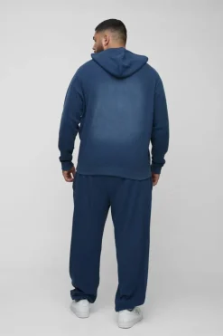 Plus Spray Wash Waffle Graphic Oversized Jogger