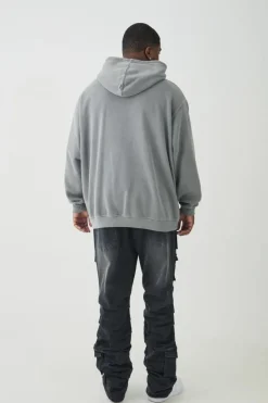 Plus Stacked Multi Cargo Pocket Flared Jeans