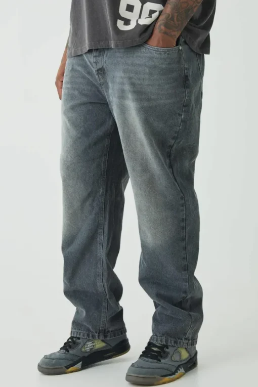 Plus Straight Rigid Jeans