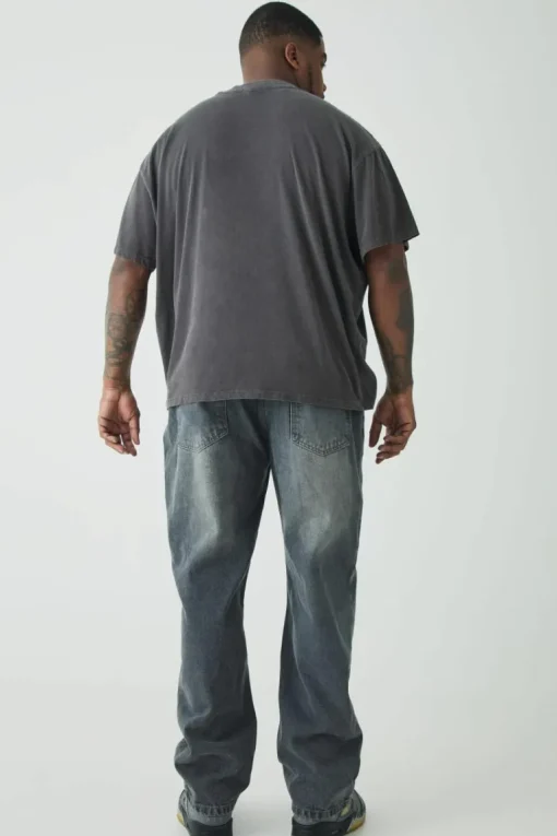 Plus Straight Rigid Jeans