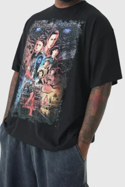 Plus Stranger Things License Oversized T-Shirt