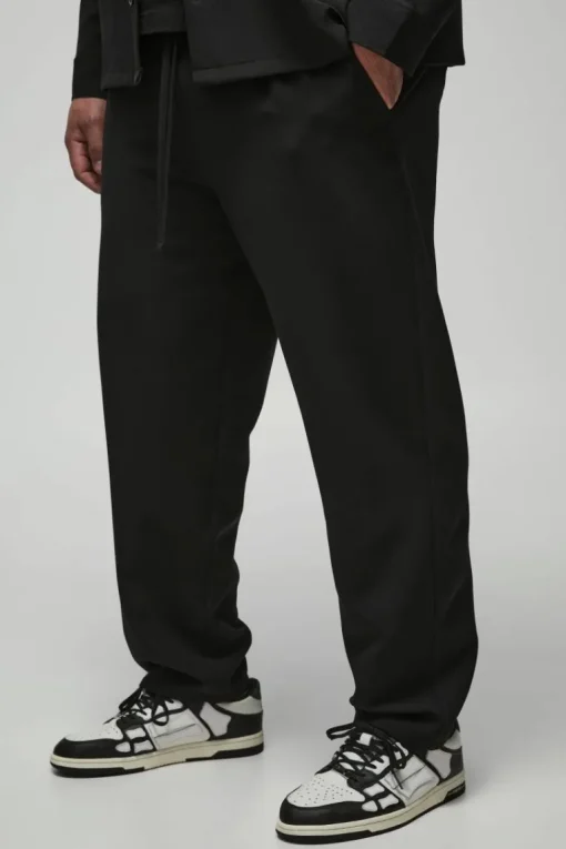 Plus Stretch Woven Tapered Trousers