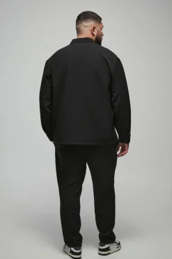 Plus Stretch Woven Tapered Trousers