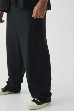 Plus Textured Tailored Trousers