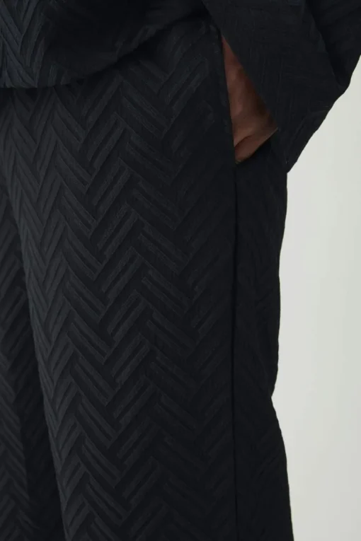 Plus Tonal Geo Smart Straight Trouser