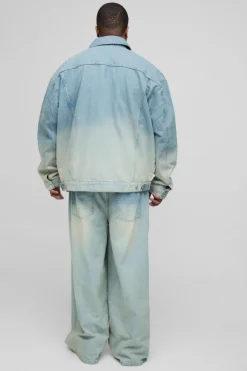 Plus Washed Baggy Fit Jeans