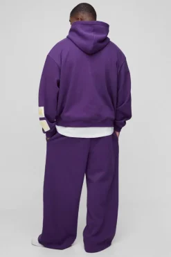 Plus Wide Fit Rhinestone Applique Jogger