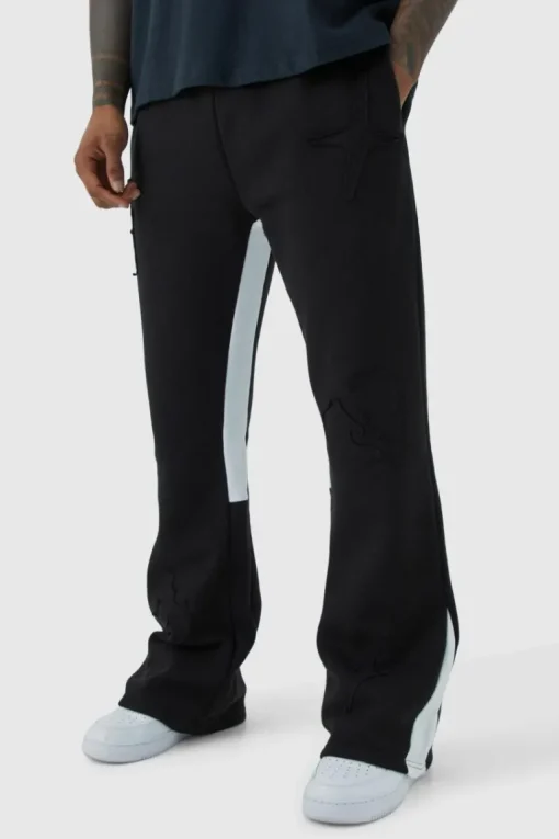 Raw Applique Gusset Jogger