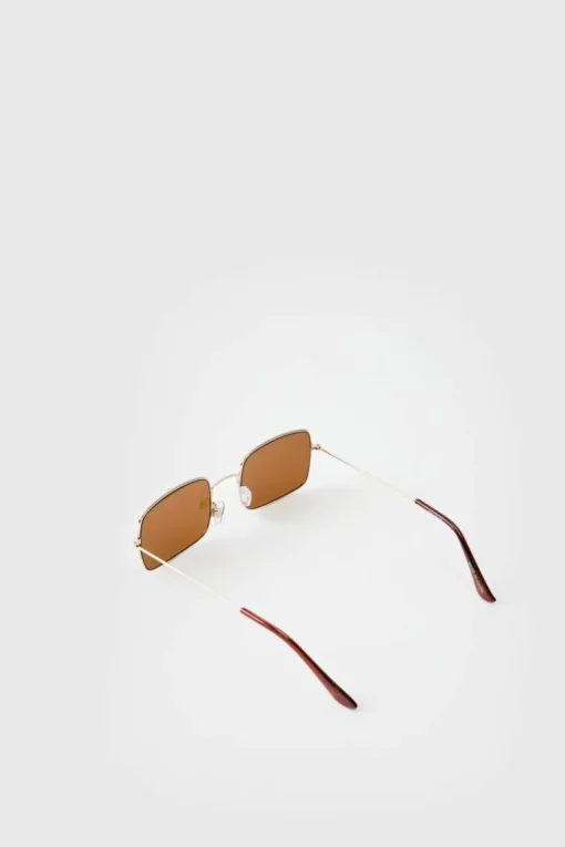 Rectangular Metal Sunglasses