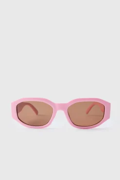 Rectangular Pink Sunglasses