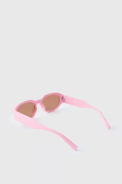 Rectangular Pink Sunglasses