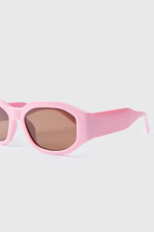 Rectangular Pink Sunglasses